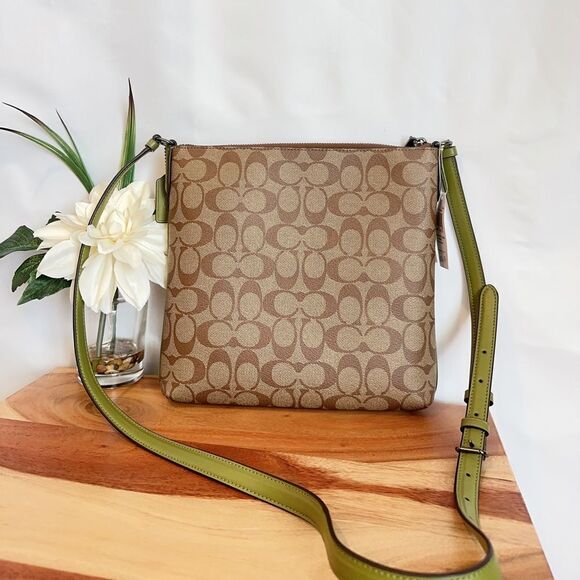 NWT Coach Rowan File Crossbody Bag In Signature Canvas‎ - Picture 3 of 8